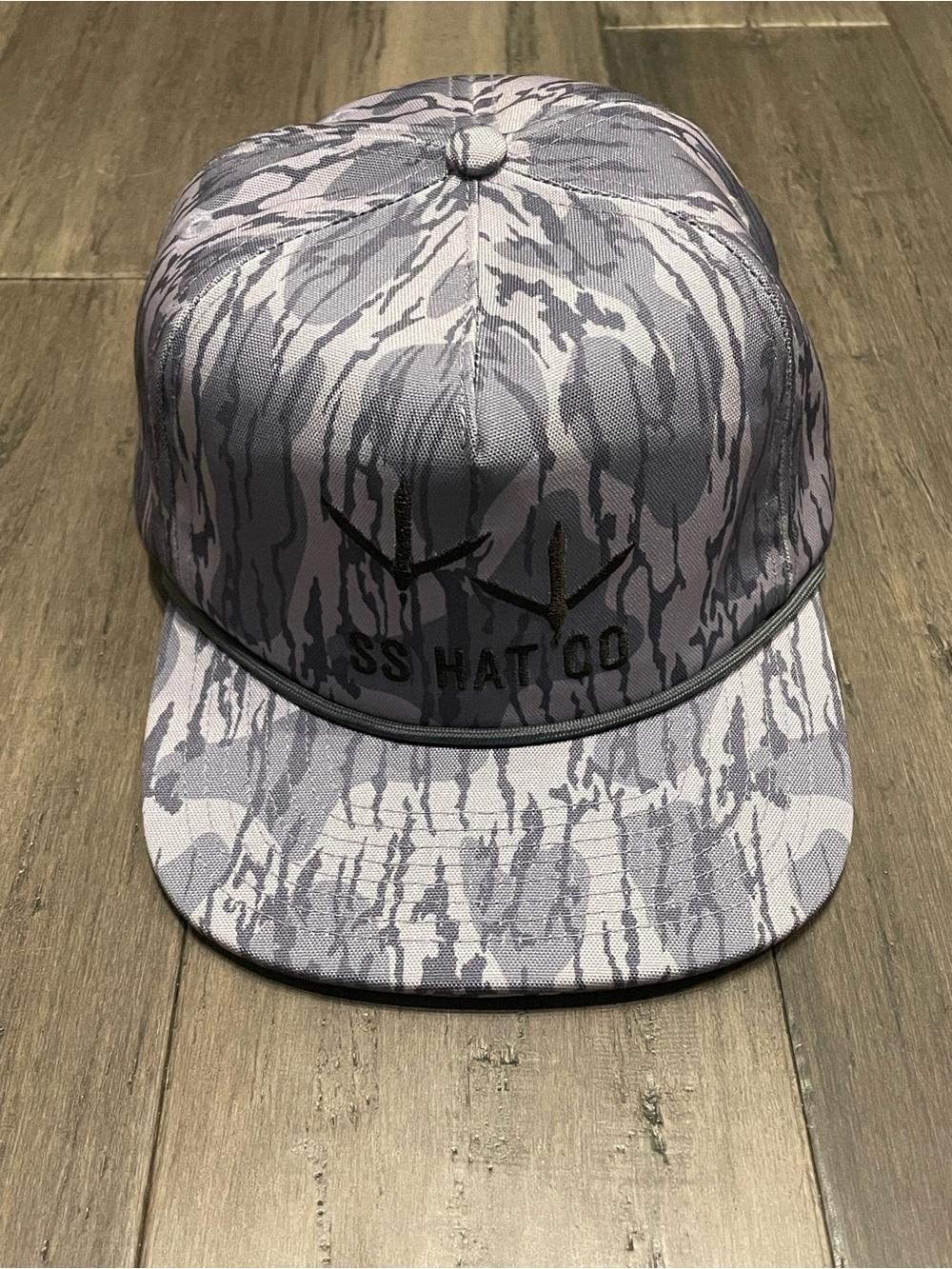 Southern String Hat Co SS Hat Co Gray Camo Rope Snapback Hunting Outdoor Cap - Picture 3 of 8